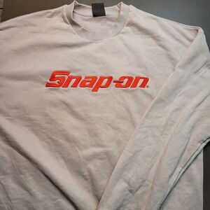 Snap On Tools Gray 3XL XXXL Crew Neck Pull Over Sweatshirt Embroidered EXCELLENT